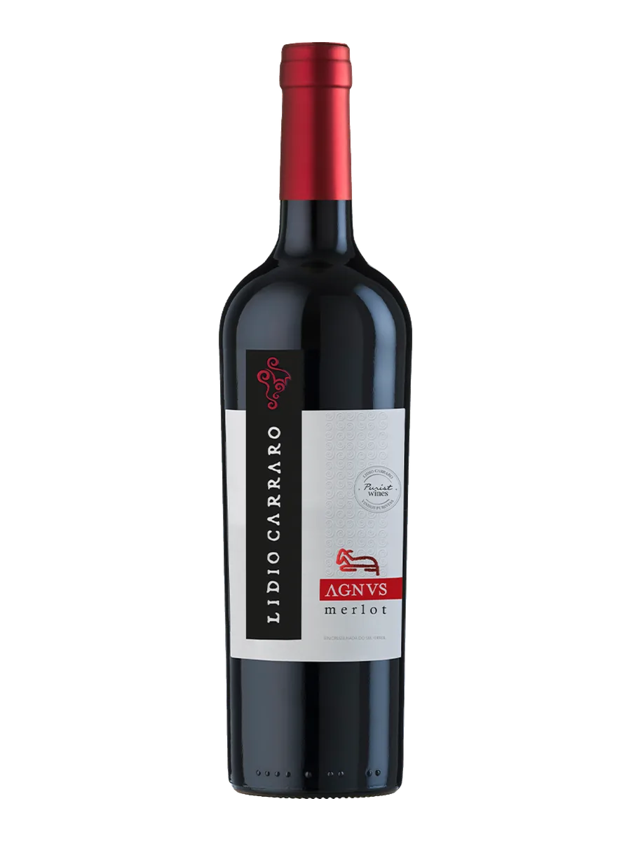 Garrafa do vinho Agnvs Merlot, 100% Merlot 2020, Brasil