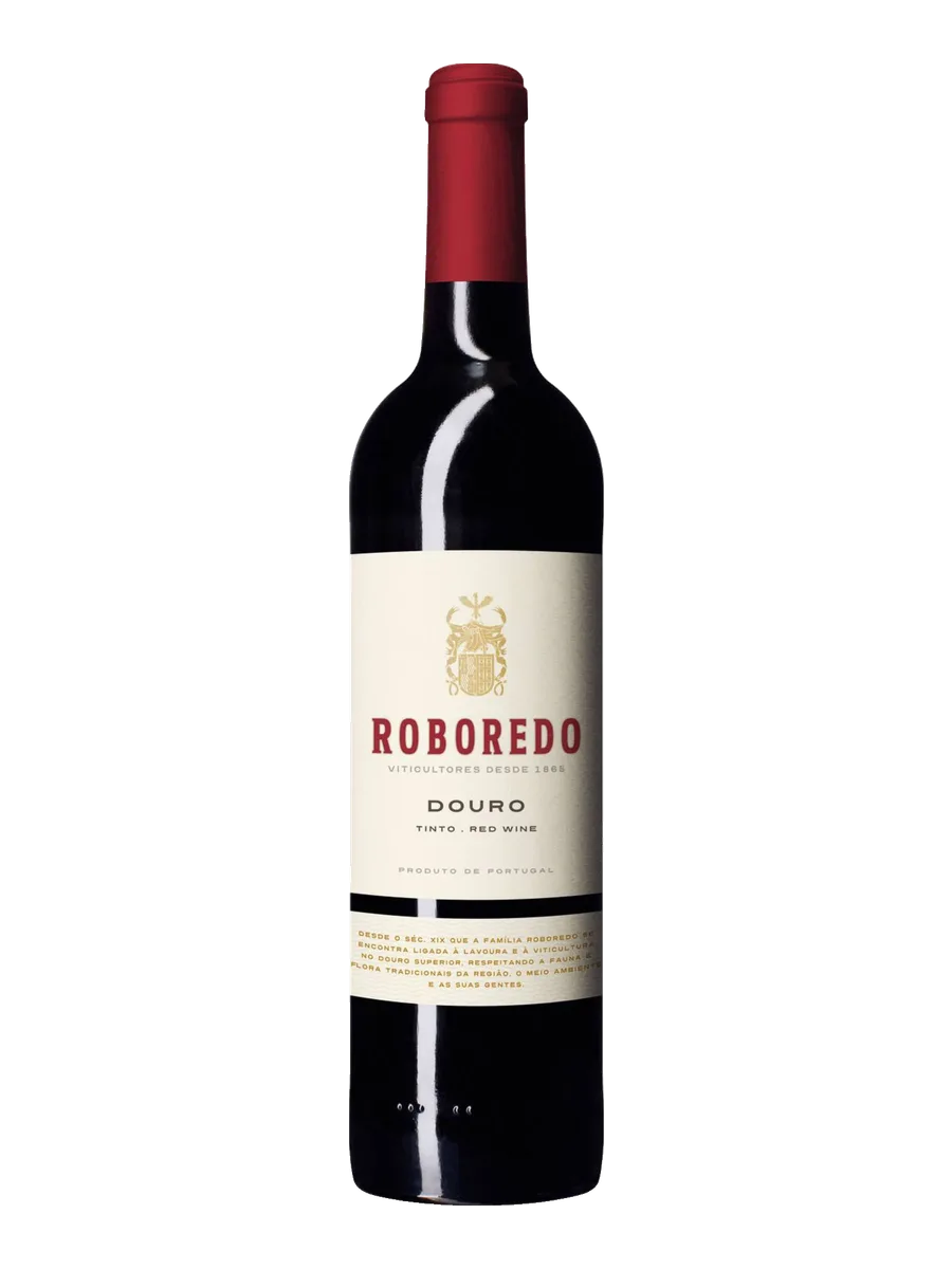 Garrafa do vinho Roboredo Douro, Touriga Nacional, Touriga Franca, Tinta Roriz 2023, Portugal