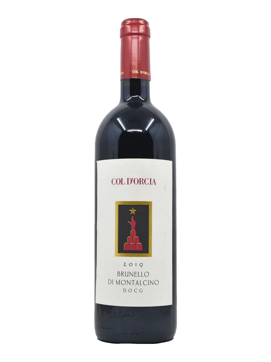 Garrafa do vinho Col D'Orcia Brunello di Montalcino, 100% Sangiovese 2019, Itália