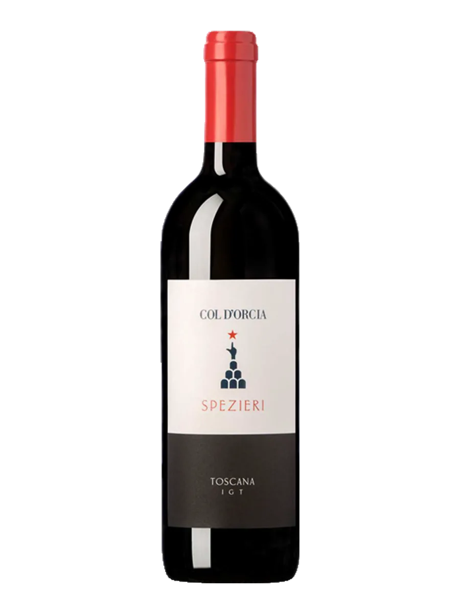 Garrafa do vinho Spezieri, Sangiovese e Ciliegiolo, com variedades internacionais 2022, Itália