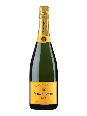 Garrafa do vinho Veuve Clicquot Brut, Pinot Noir, Chardonnay e Pinot Meunier, França