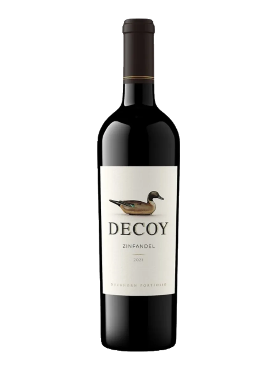 Garrafa do vinho Decoy California Zinfandel, 90% Zinfandel, 10% Petite Sirah 2021, Estados Unidos