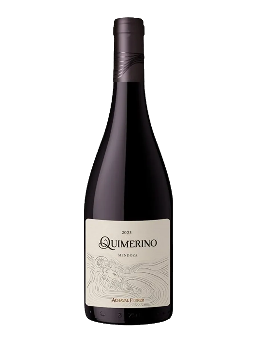 Garrafa do vinho Quimerino Blend, 37% Pinot Noir, 30% Malbec, 21% Syrah, 12% Sauvignon Blanc 2024, Argentina