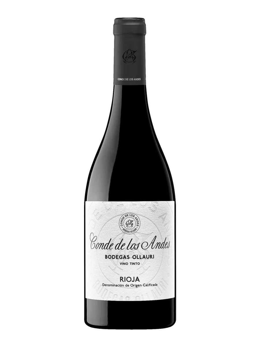 Garrafa do vinho Conde de los Andes, 100% Tempranillo 2017, Espanha