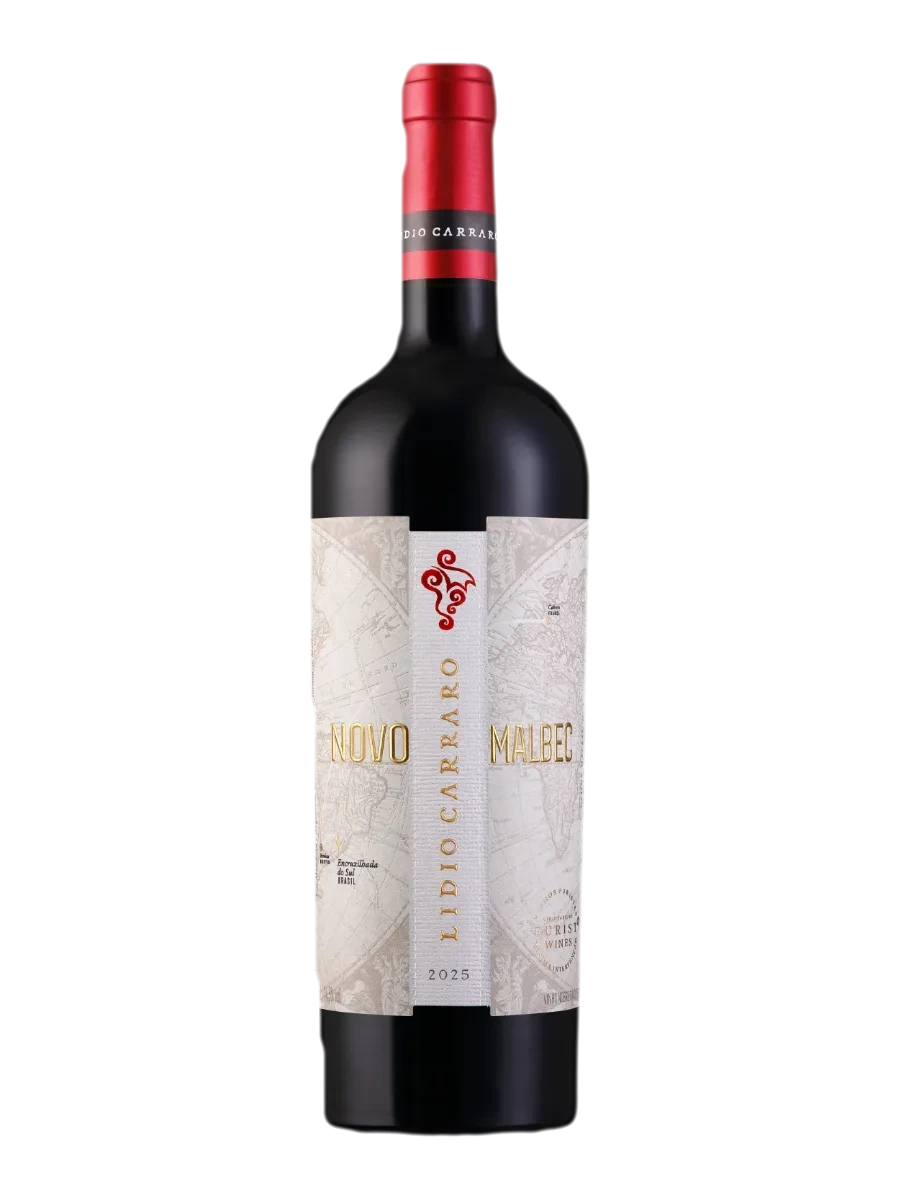 Garrafa do vinho Novo Malbec 2025, Malbec 2025, Brasil