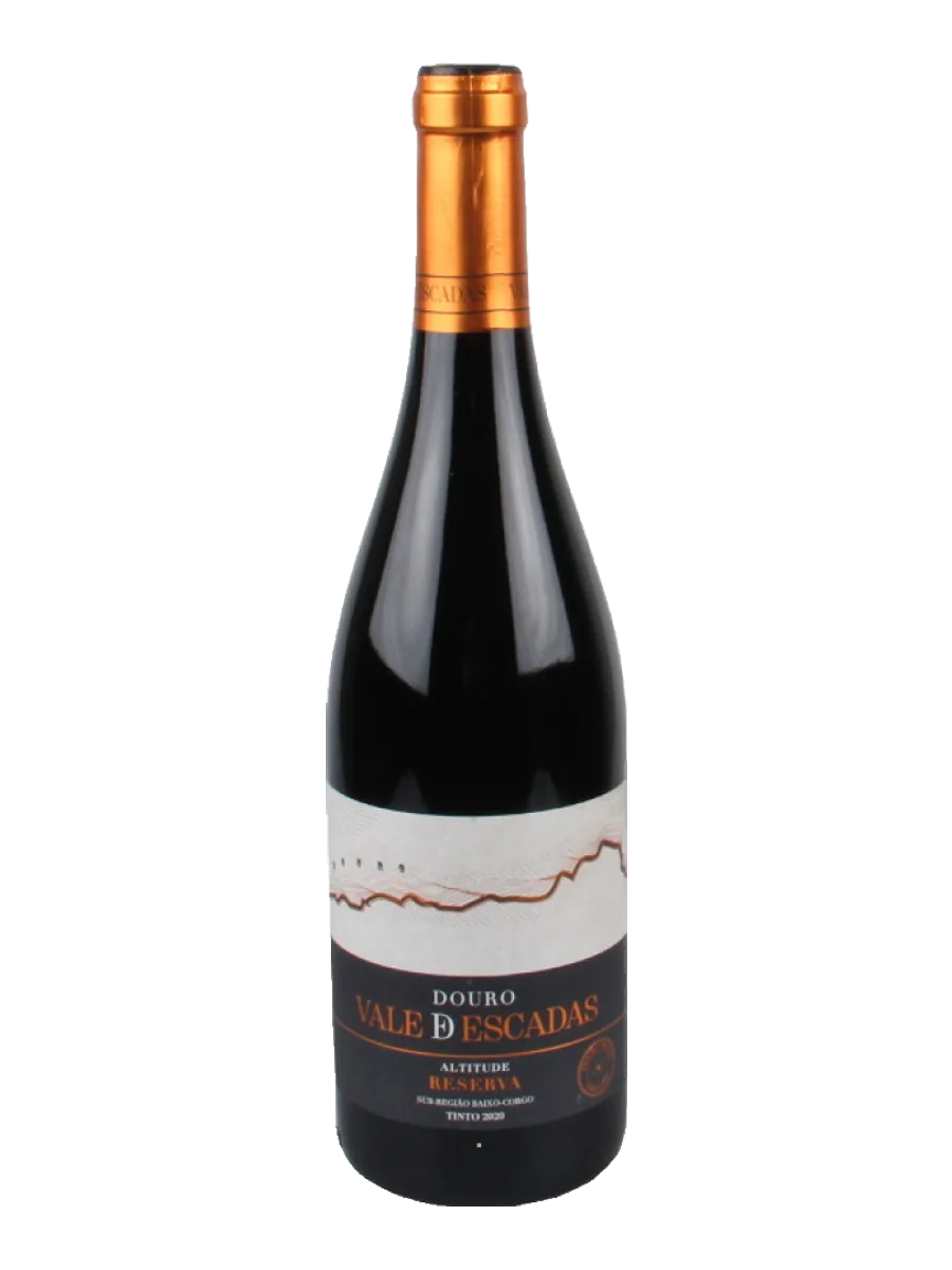Garrafa do vinho Vale de Escadas Reserva, Touriga Franca, Tinta Roriz, Touriga Nacional 2020, Portugal