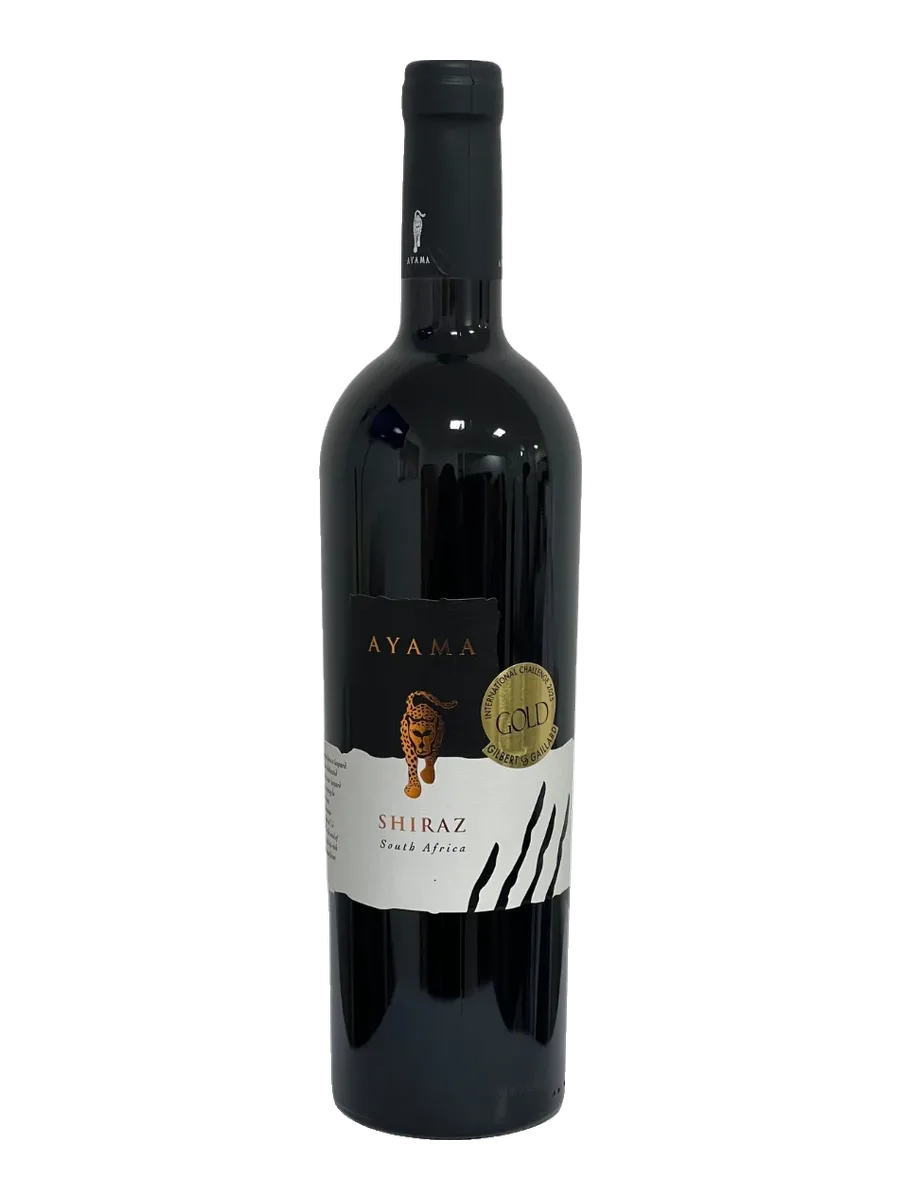 Garrafa do vinho Ayama Shiraz, 100% Shiraz 2022, África do Sul